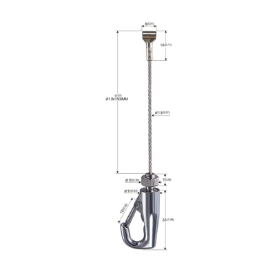 Çinko Alaşım Kobra Kafası 1.8mm SS Tel Halat Resim Sanatı Boyama Asılı Kit YW-860476