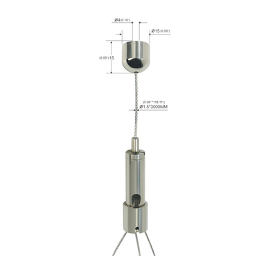 Saksı Askılı Tel Kablo Askı Takımı Çatal Tipi İç Mekan YW-86022