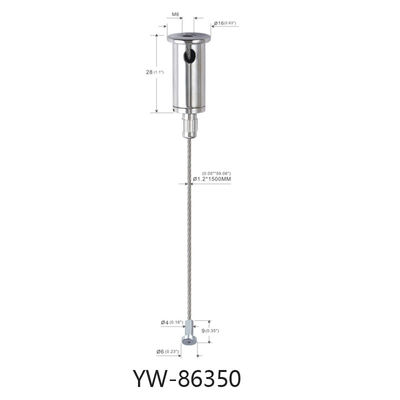 LED Işık Kablo Yapılandırma Sistemi 1.2mm vida ile 600mm Uzunluk Düzenlenebilir Bitirme