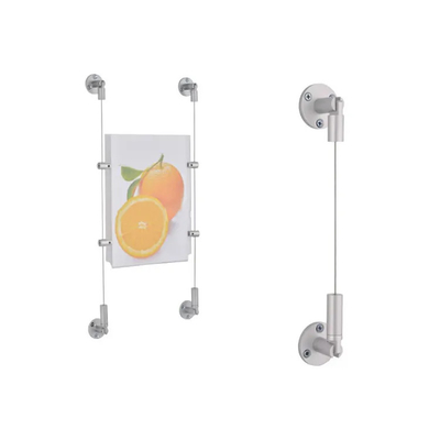 Toptan Brass Billboard Display Hanging Kit With Gold Plating Duvardan Duvara Ürün Display Hanging System