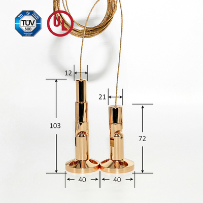 Toptan Brass Billboard Display Hanging Kit With Gold Plating Duvardan Duvara Ürün Display Hanging System