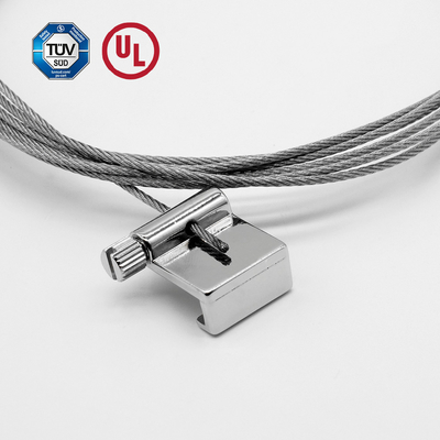 Nikel / Chrome / Satin Gümüş Donanımlı Sanat Eserleri için Düzenlenebilir Asılı Ekran Sistemi